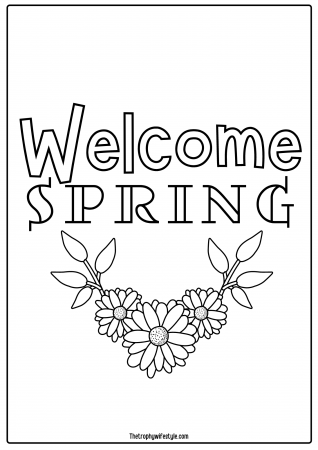Spring Coloring Pages FREE PRINTABLE DOWNLOAD - Courtney's World