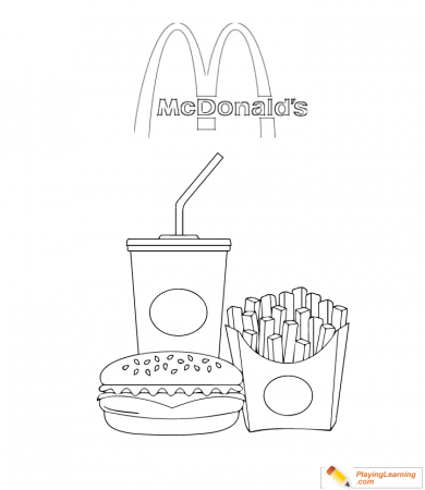 Burger Coloring Page 07 | Free Burger Coloring Page