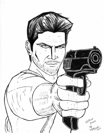 Uncharted 3 coloring pages