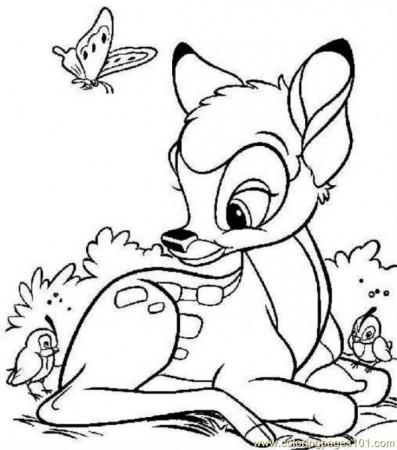 Baby Deer Coloring Page - Free Deer Coloring Pages ...