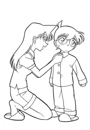 Detective Conan - Free Colouring Pages