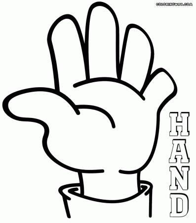 Hands coloring pages | Coloring pages to download and print