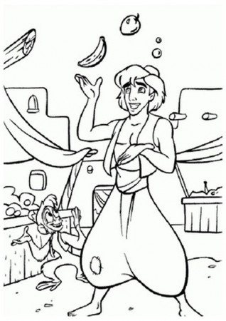 Aladdin S - Coloring Pages for Kids and for Adults