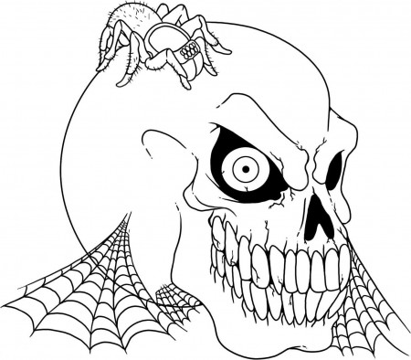 Scary halloween coloring pages printables | www.veupropia.org