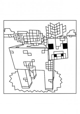 Best Minecraft Cow and Mooshroom Coloring Pages - Free, printable ...
