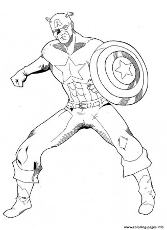Print Captain America For Boys69b6 Coloring pages