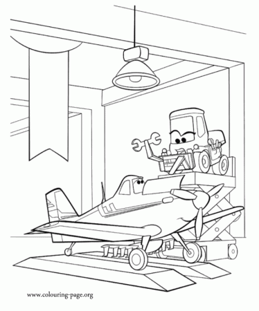 Planes - Dottie and Dusty coloring page