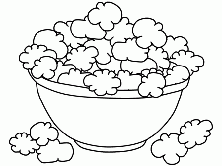 Free coloring page popcorn.gif | Coloring-