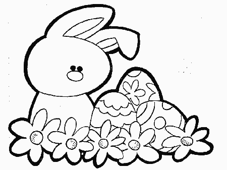 Pin Easter Bunny Coloring Pages Free
