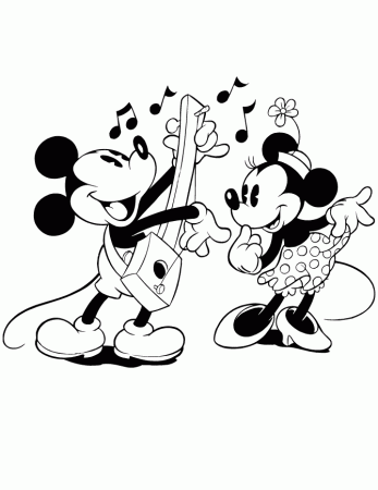 Free Printable Mickey Mouse Coloring Pages | H & M Coloring Pages