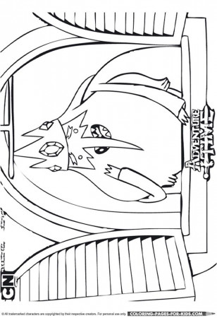 Adventure Time Coloring Page - Ice King
