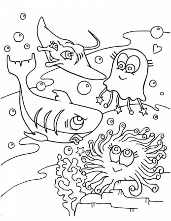 Ocean Coloring By Number Pages | 99coloring.com
