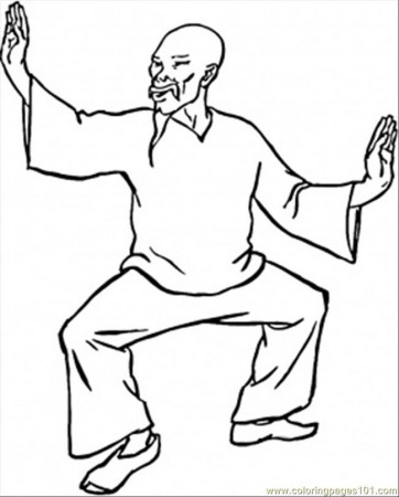Coloring Pages Kung Fu (Countries > China) - free printable 