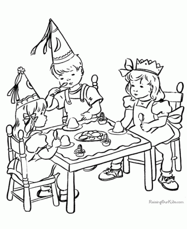 printable Birthday coloring pages for kids | Great Coloring Pages