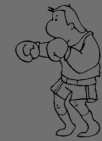 Pictures Boxing Cartoon Coloring Pages - Boxing Day Coloring Pages 