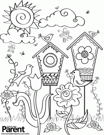 Pix For > Spring Time Coloring Pages For Boys