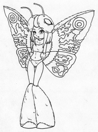Rainbow Mothra Girl by canime on deviantART