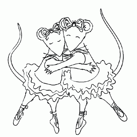 Angelina Ballerina Coloring Pages