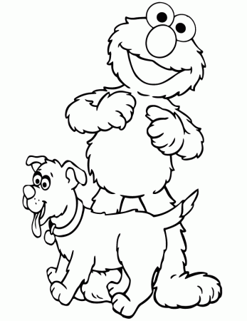 Happy Birthday Elmo Coloring Page | Free Printable Coloring Pages