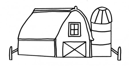 Free Barn Coloring Pages | Coloring