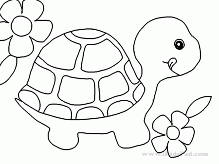 Cute Turtle Coloring Pages Print | 99coloring.com
