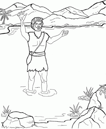 Preparing the Way Coloring Page
