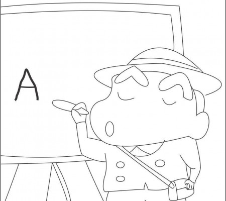 Printable Shin Chan Coloring Pages - Kids Colouring Pages