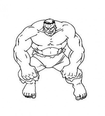 Incredible Hulk Coloring Page | Printable Coloring Pages