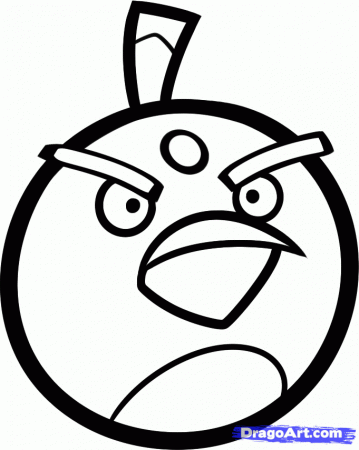 draw angry birds Colouring Pages