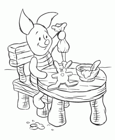 Piglet Coloring Page Relaxing
