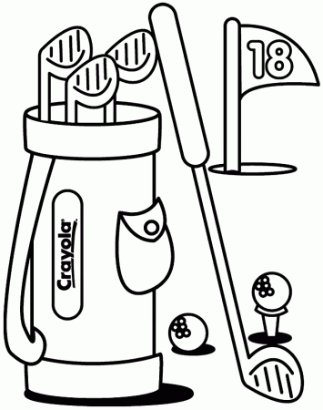 Golf Coloring Page | BABY & TODDLER GOLF