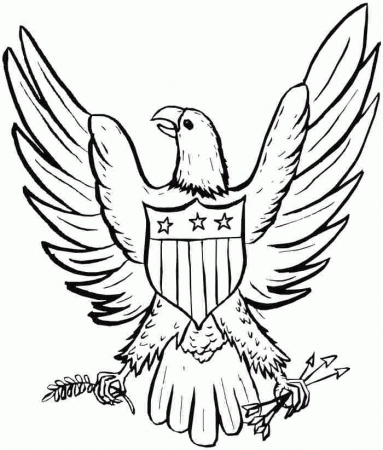 Colouring Pages Animal Eagle Printable Free For Kids & Girls - #