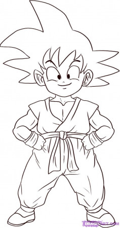 How to Draw Son Goku, Step by Step, Dragon Ball Z Characters 