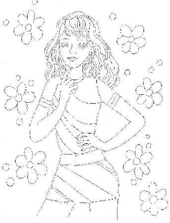 Childprint Girls Coloring Pages