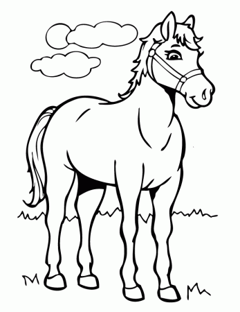 cartoon-horse-coloring-pages- 