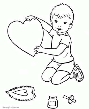 Valentine hearts coloring pages - 004