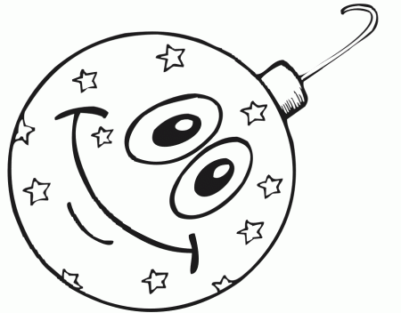 Christmas Ornament Coloring Pages Printable | download free 