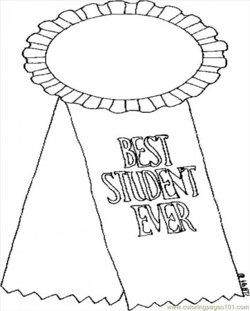 Coloring Pages Best Student Ever (Education > School) - free 