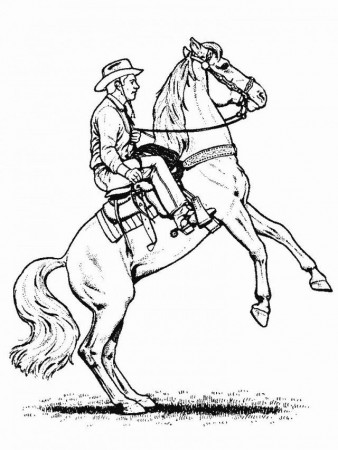 Cowboy Coloring Pages For Kids Coloring Pages 94344 Cowboy 