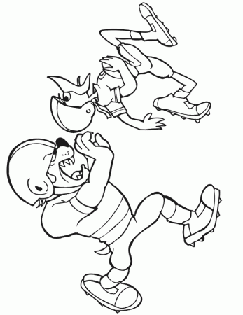 Football Coloring Picture | Dog and Bird Playing Ball