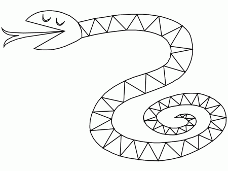 Snake Coloring in Pages | Snake Coloring