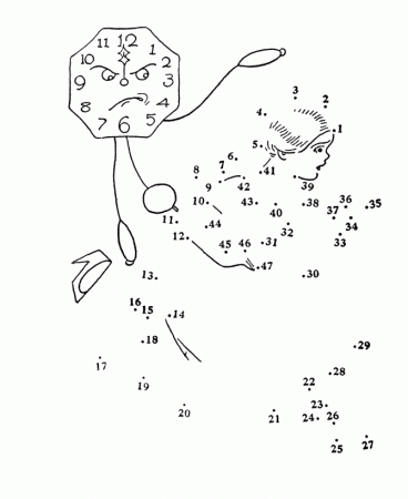 dot to dot pictures Colouring Pages