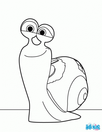Turbo The Snail Movie Turbo Coloring Pages For Kids 186085 Snail 