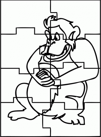 Happy Play Monkey Puzzle Coloring Pages - Games Coloring Pages 