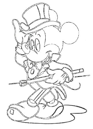 Sir Mickey Coloring Page - Disney Coloring Pages on iColoringPages.net