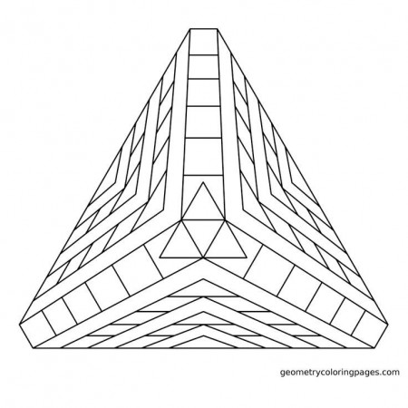 Geometry Coloring Page, Pyramid 2 | Coloring Pages