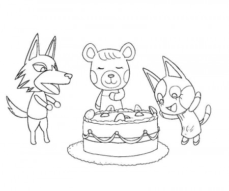 3 Animal Crossing Coloring Page