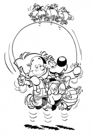 Boule Bill Laughed With Coloring Pages - Kids Colouring Pages