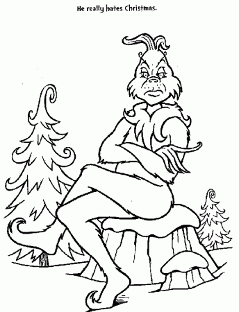 Grinch Coloring Pages