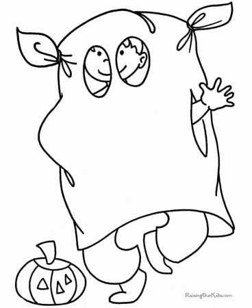 Ghost Coloring Pages for Halloween - 005